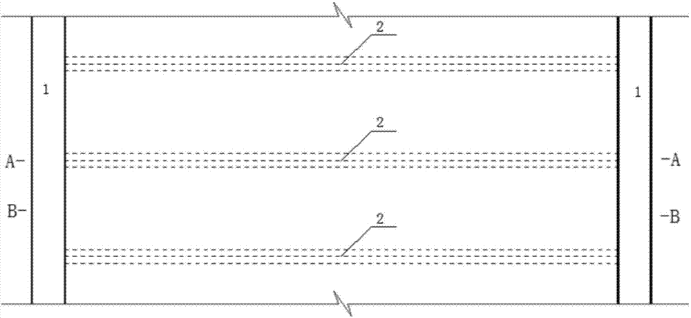 Open-cut type non-column large-span arched subway station structure as well as design and construction method