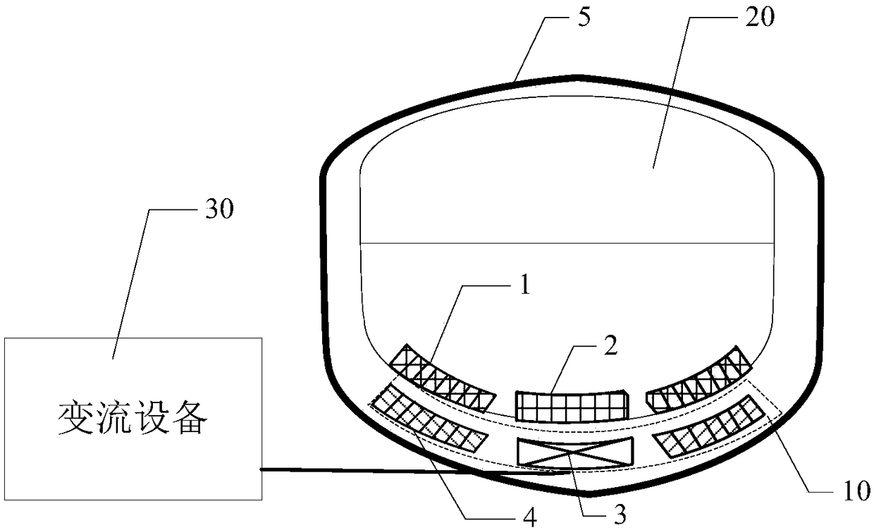 Circular track magnetic levitation vehicle energy storage system