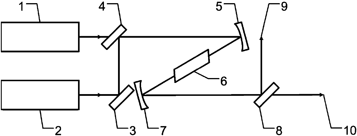 Solid sum-frequency sodium guide star amplified spontaneous emission light source and sum-frequency light output method