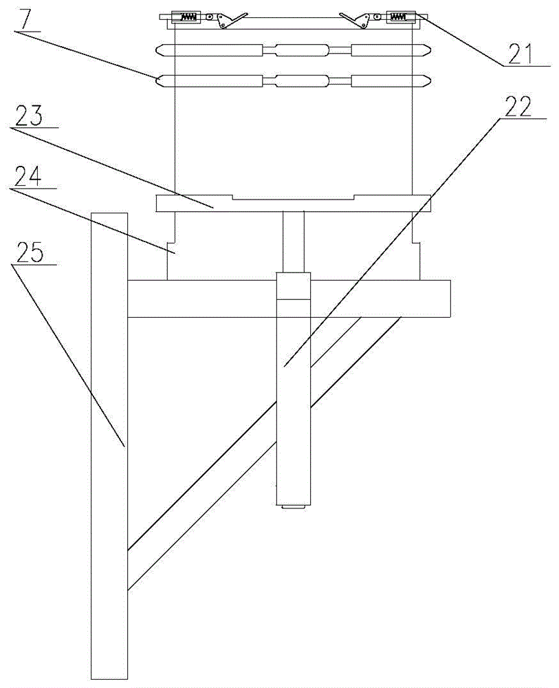 Packaging barrel automatic buckle device