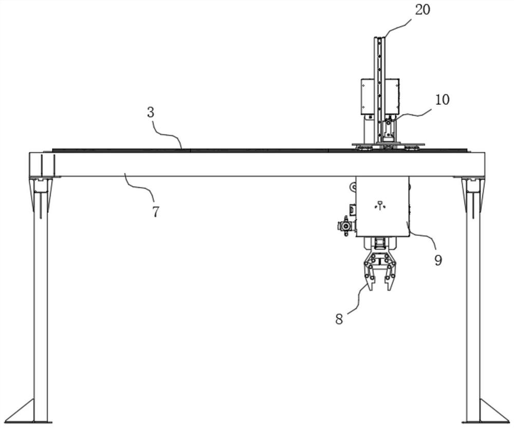 Gantry type lathe workpiece clamping system