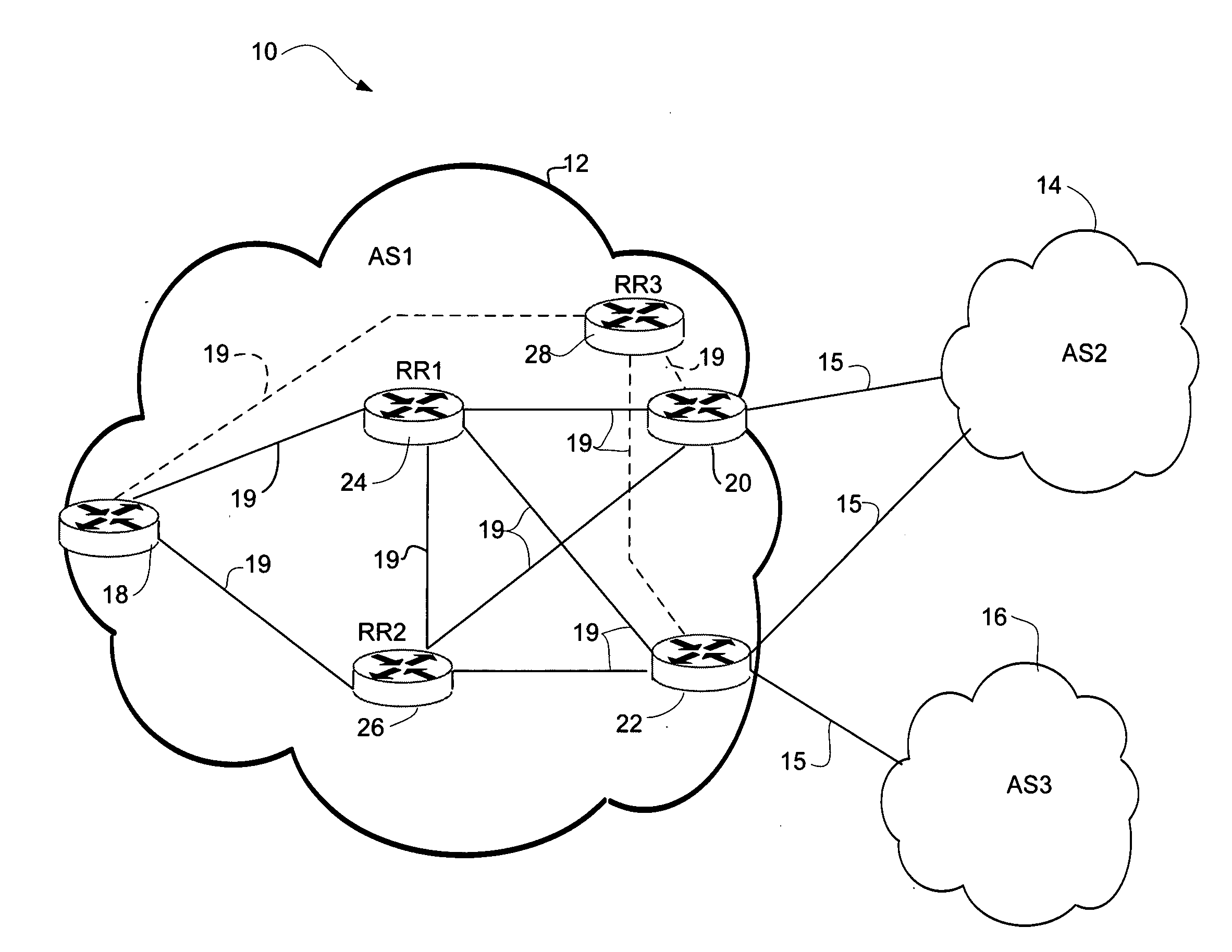 Advertising alternate paths at border gateway protocol route reflectors