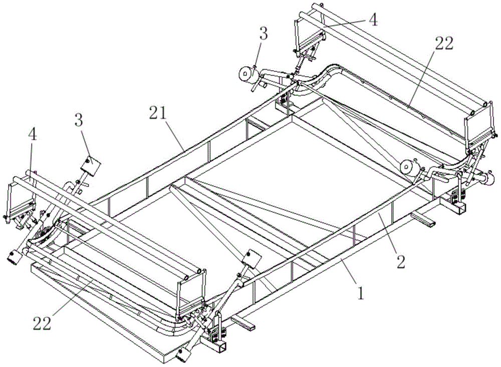 A kind of automobile glass baking and bending mold