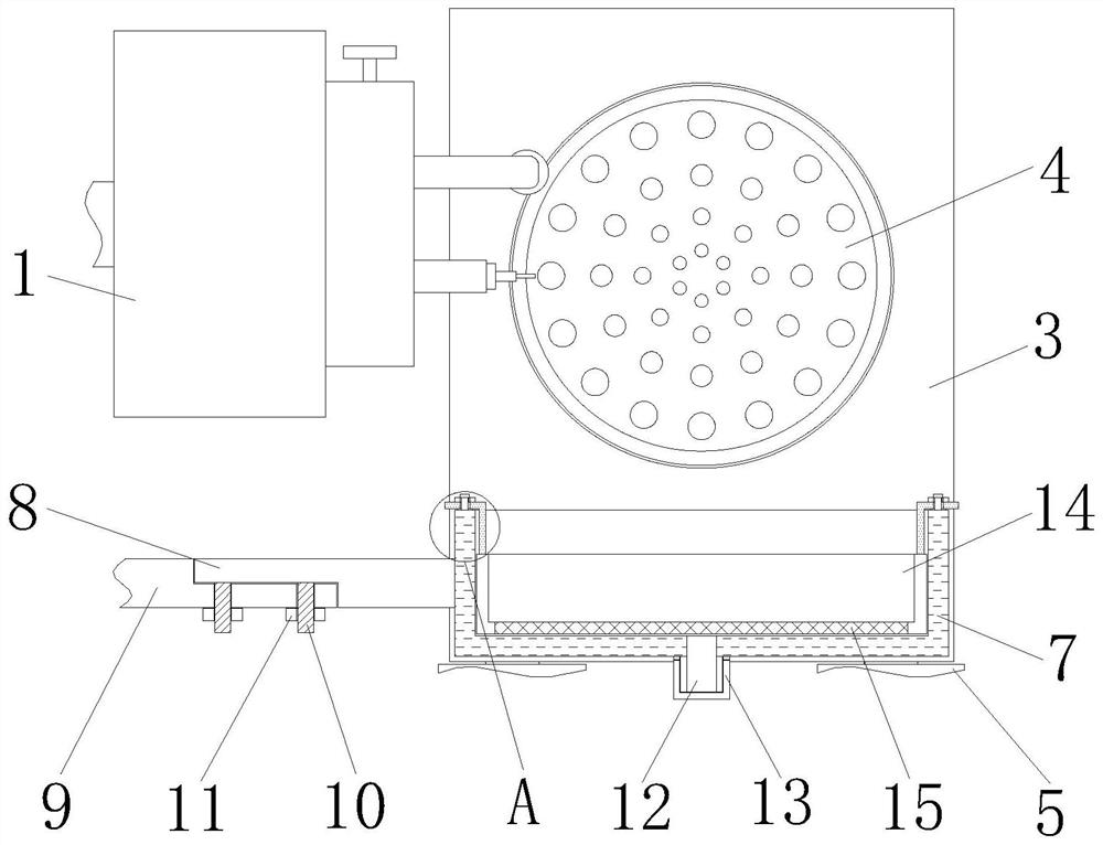 Reinforcement cage welding device for bridge construction