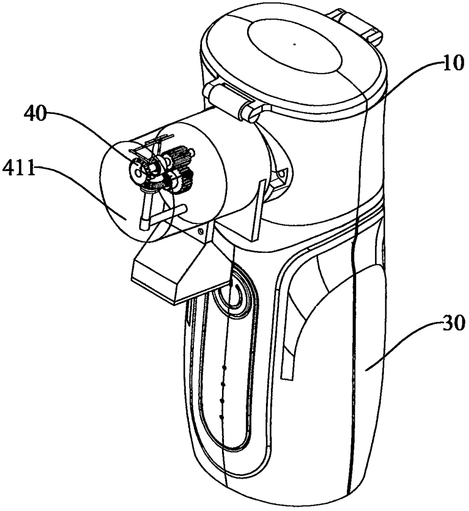 A hand-held micro-net atomizer and its application method