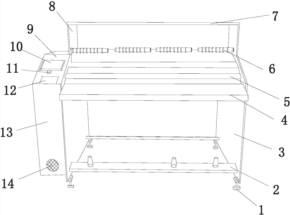 Novel yarn organizing device for sock machine