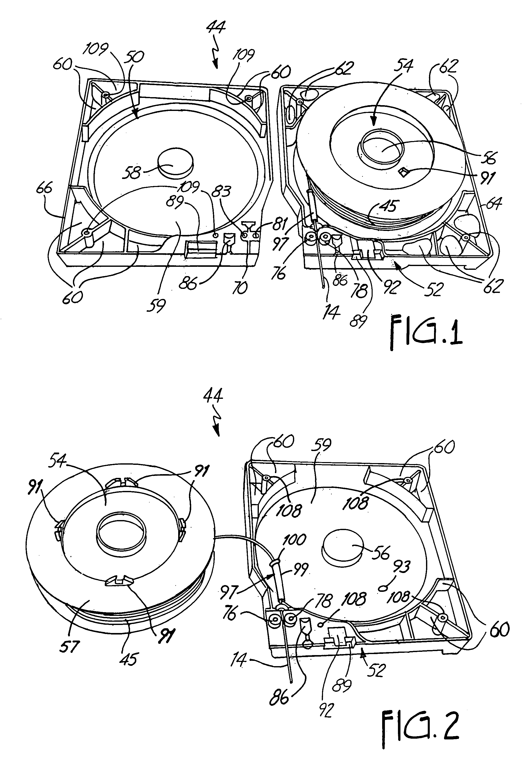 Cassette device for reliable filament delivery