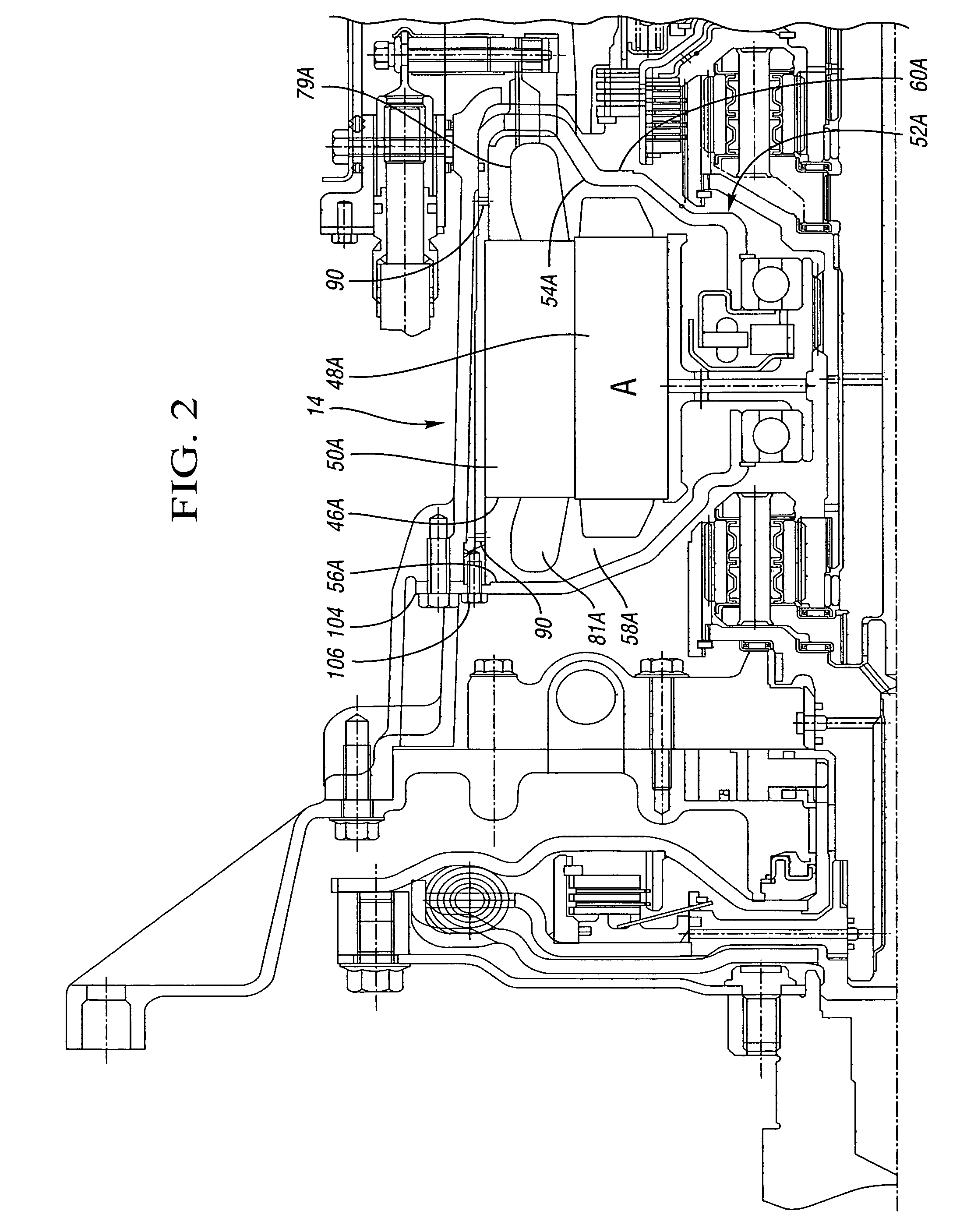 Method and apparatus for cooling a hybrid transmission electric motor