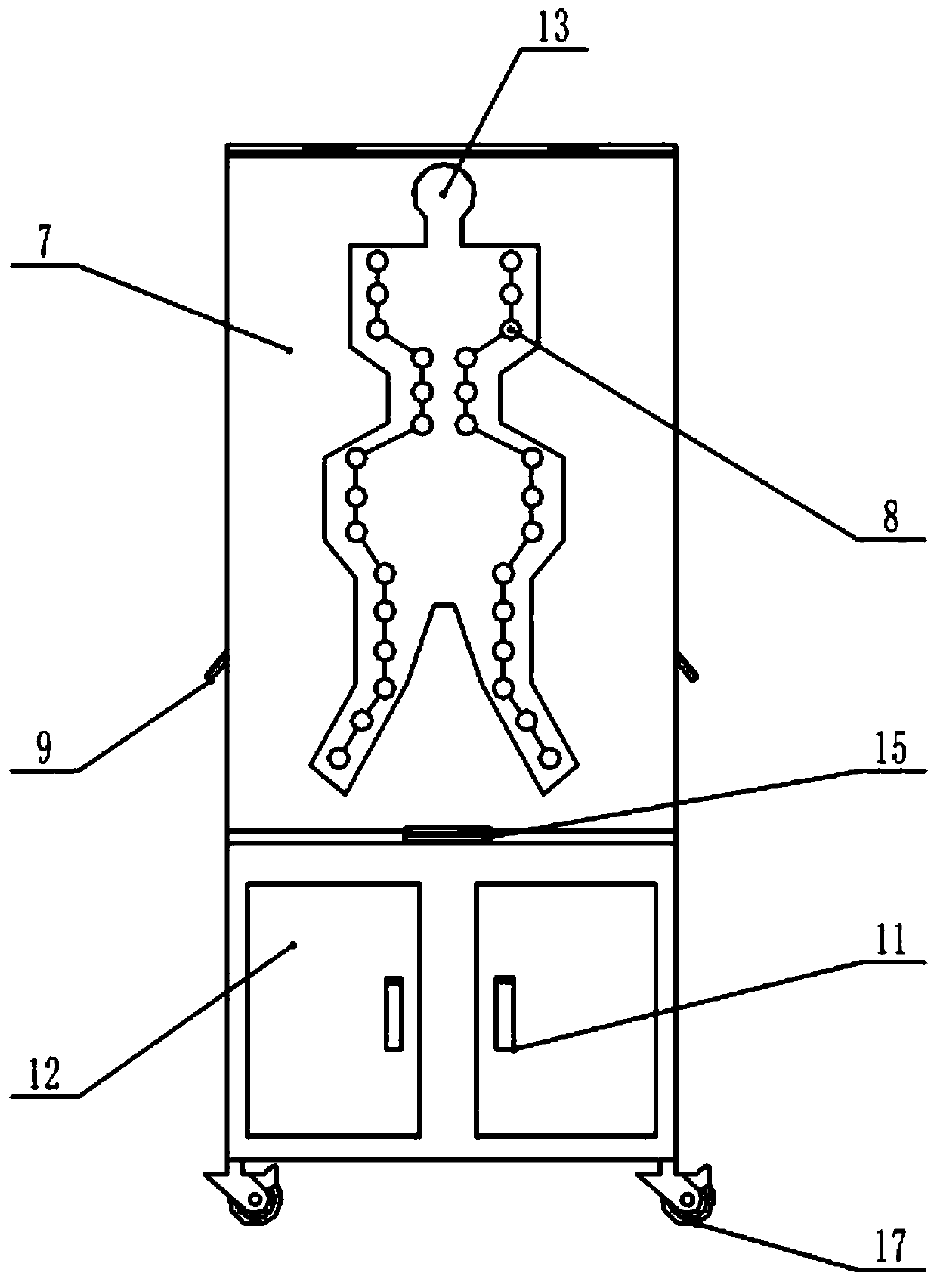 Traditional Chinese medicine meridian and collateral dynamic photoelectric demonstrator