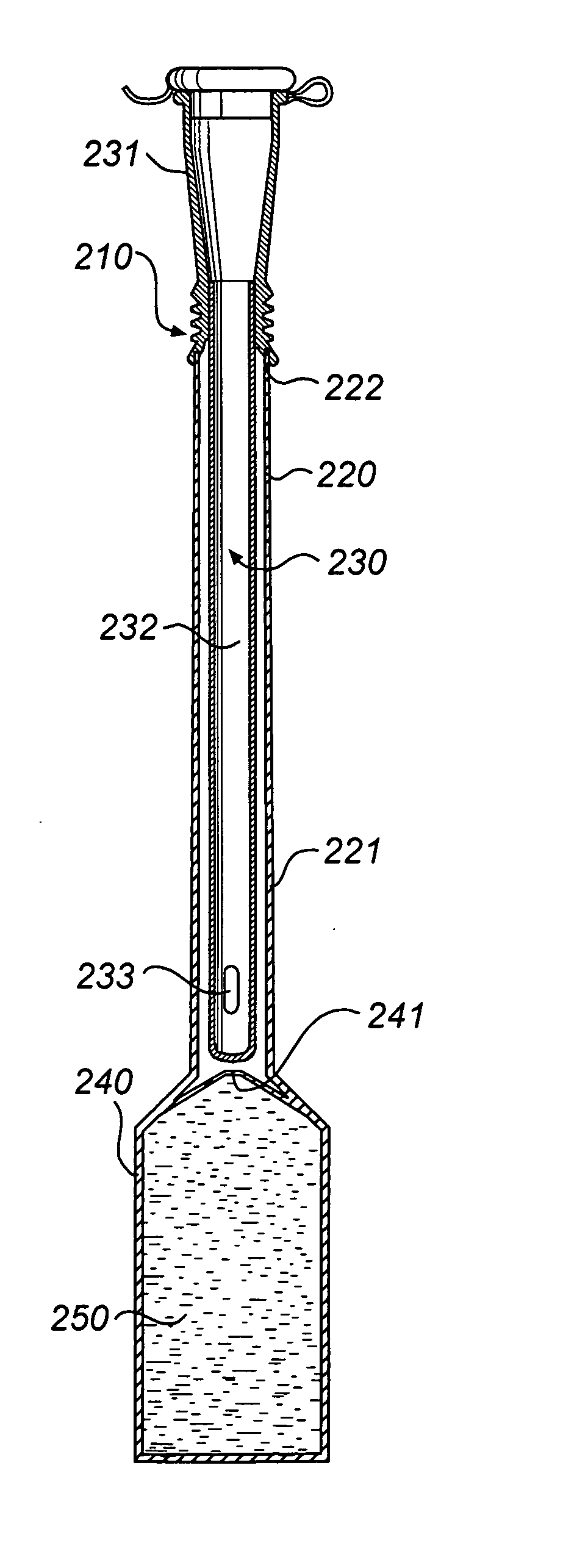 Assembly with osmolality-increasing fluid