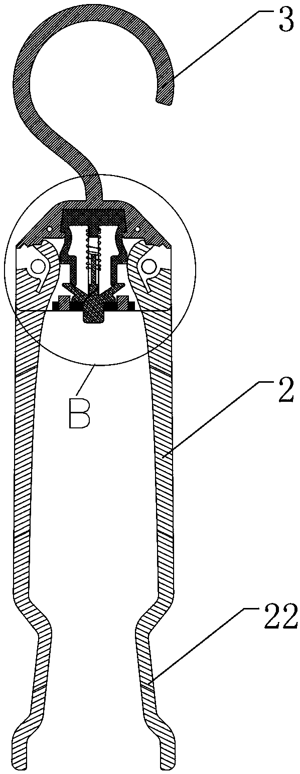 Clothes hanger, clothes folding machine, and control method of clothes folding machine