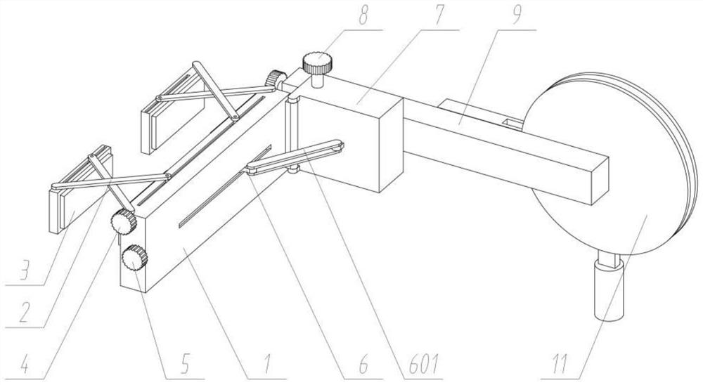 Vertical detection device with marking function and for building construction detection