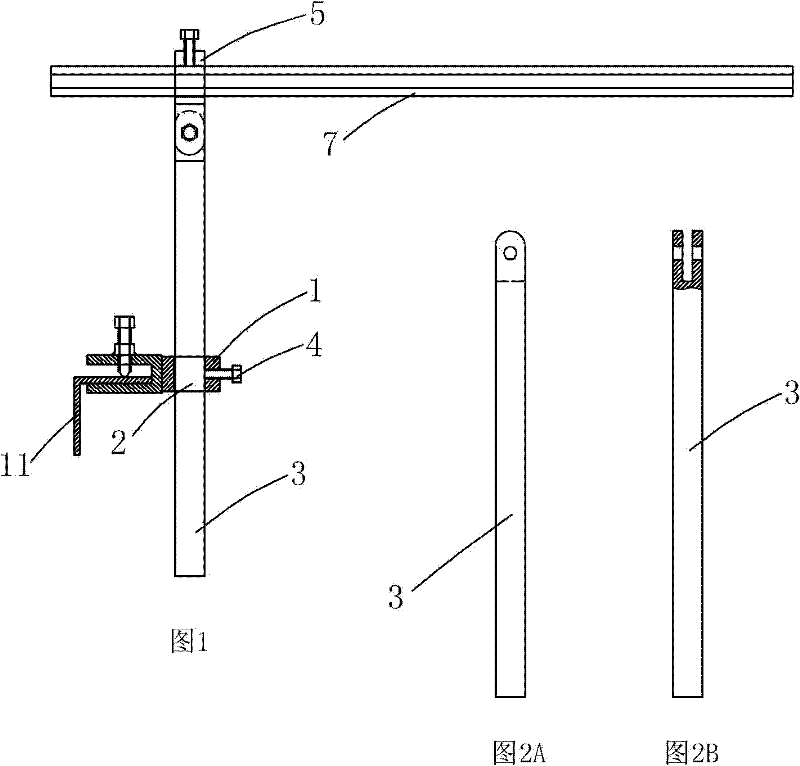 Drop insurance upper pile head lead wire splint type insulation fixing bracket