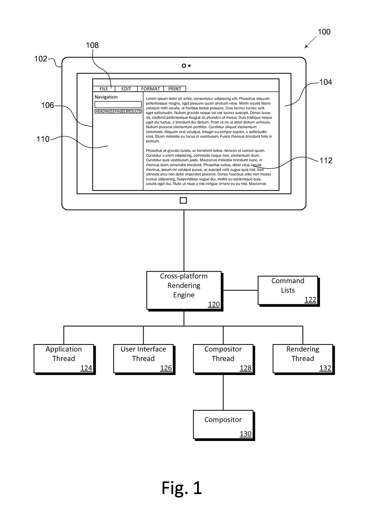 Cross-platform rendering engine