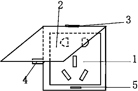 Novel mobile phone charging and placing socket structure