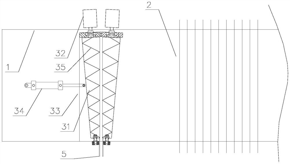 Automatic vertical bag output equipment for vertical mouth bags