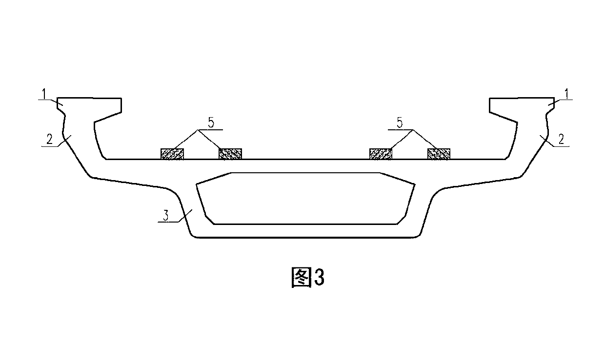 Urban railway traffic continuous basin type beam