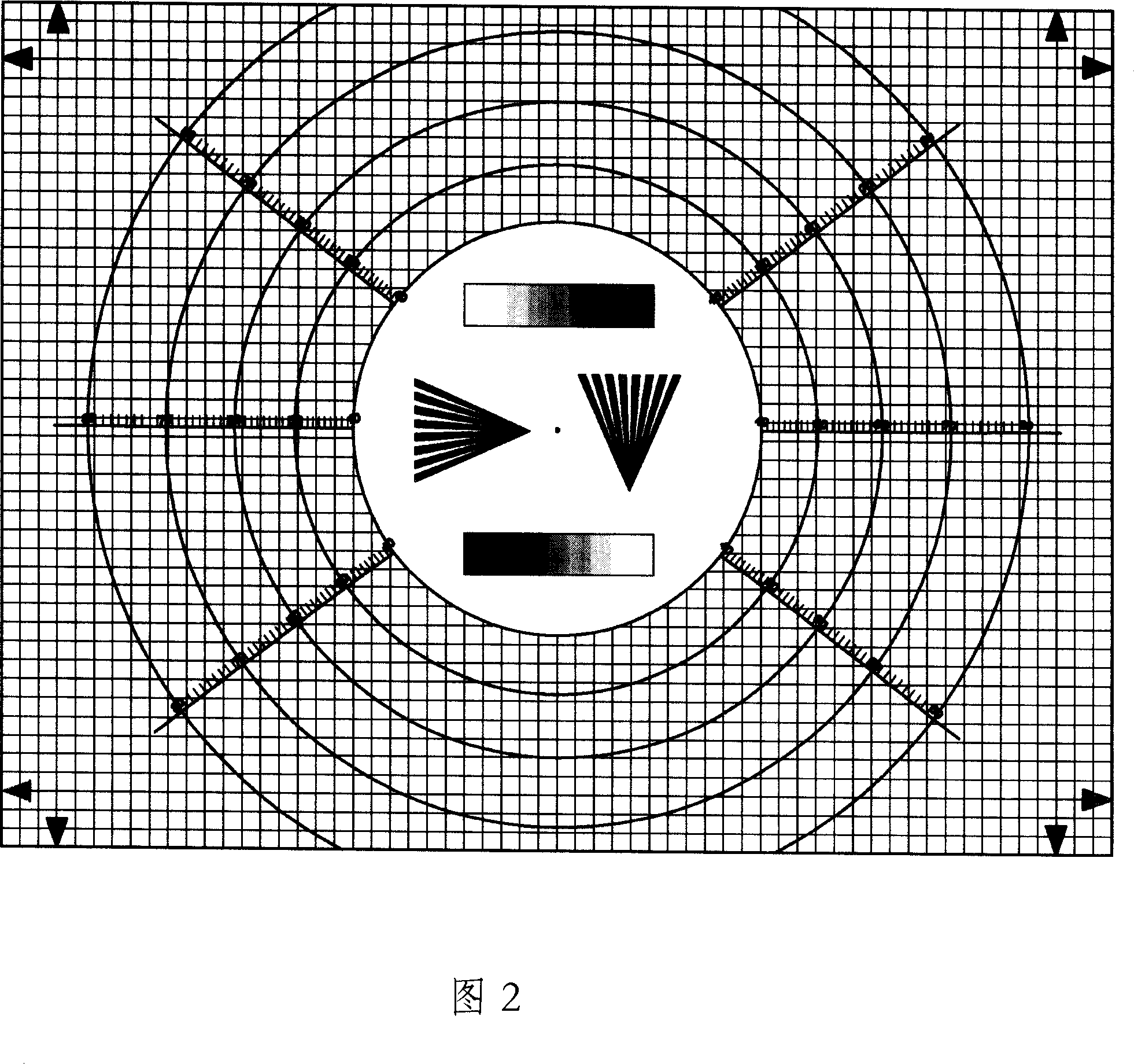 Transmission type film test card for camera test and its usage method