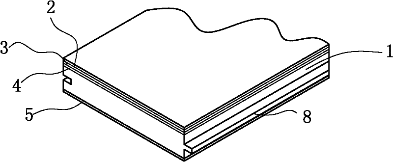 Anti-raise specialistic floor and production method thereof