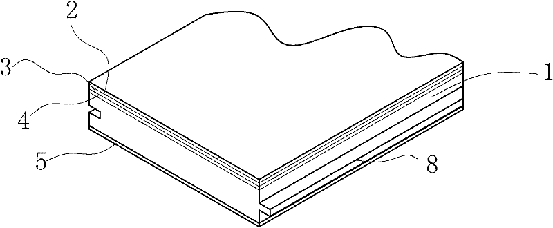 Anti-raise specialistic floor and production method thereof