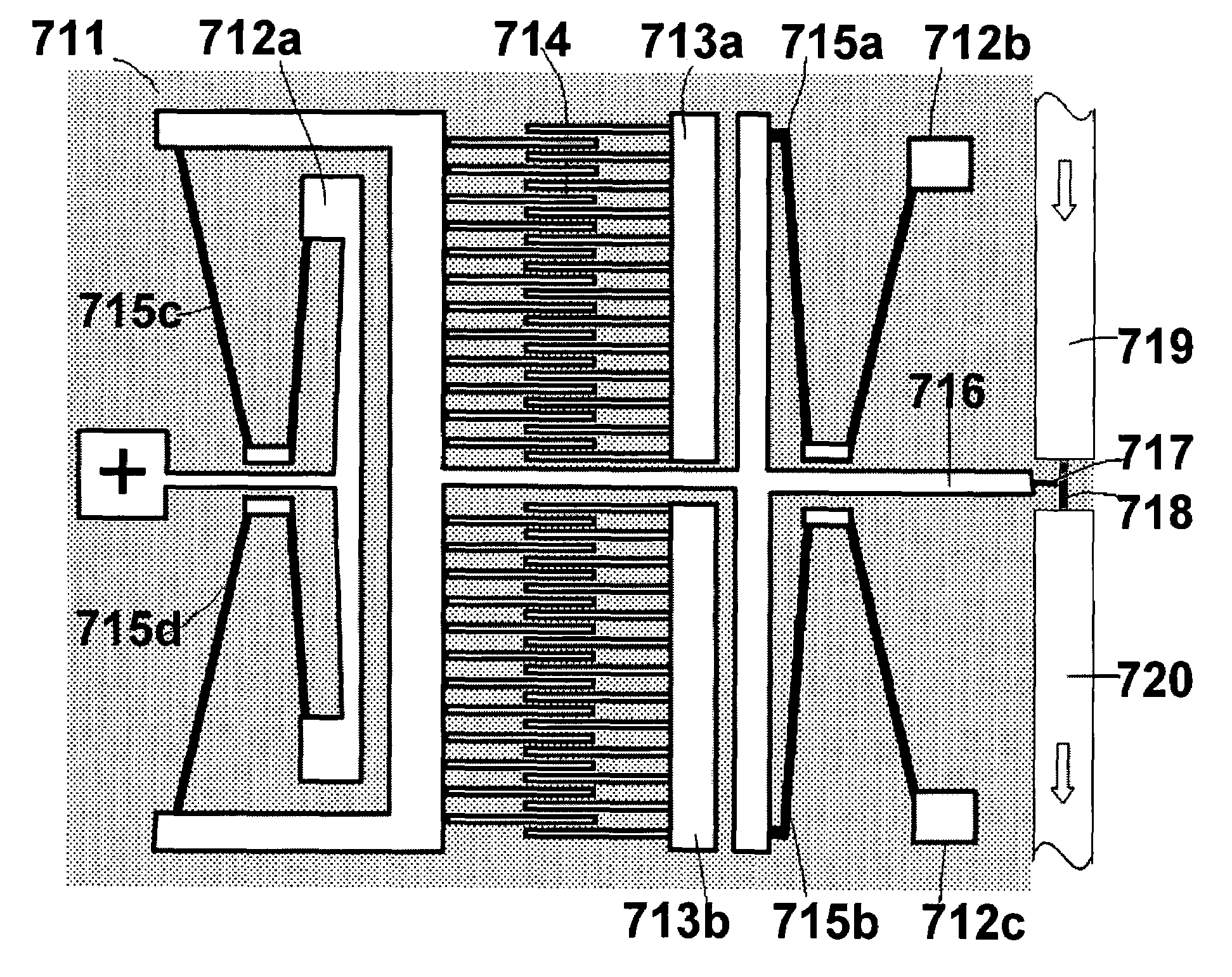 Electrostatically operated micro-optical devices and method for manufacturing thereof