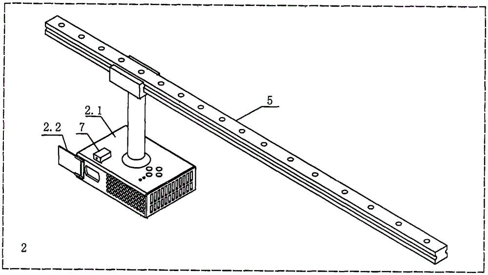 Power-driven glass based blackboard writing projection method for teaching