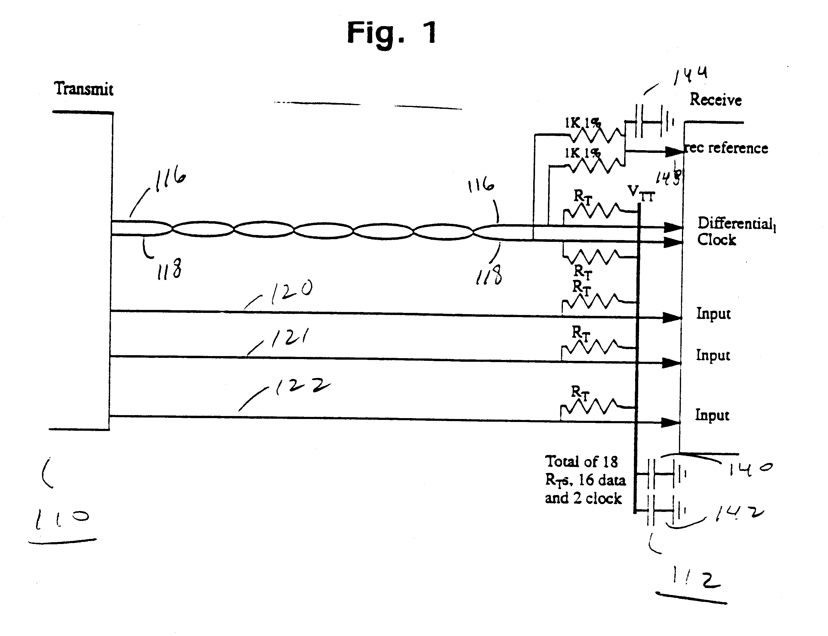 Parallel data communication consuming low power