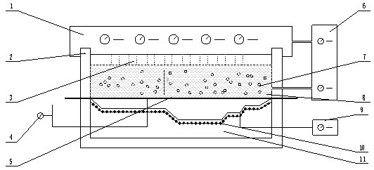 A rapid forming method and forming device for a martensitic steel composite structure