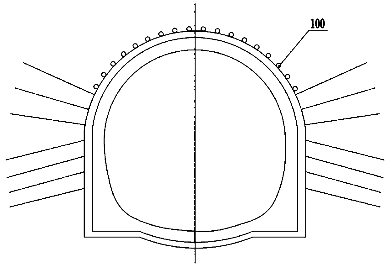 Non-blasting penetration method for tunnel in complex environment