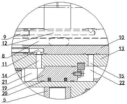 Kaplan turbine blade operating mechanism