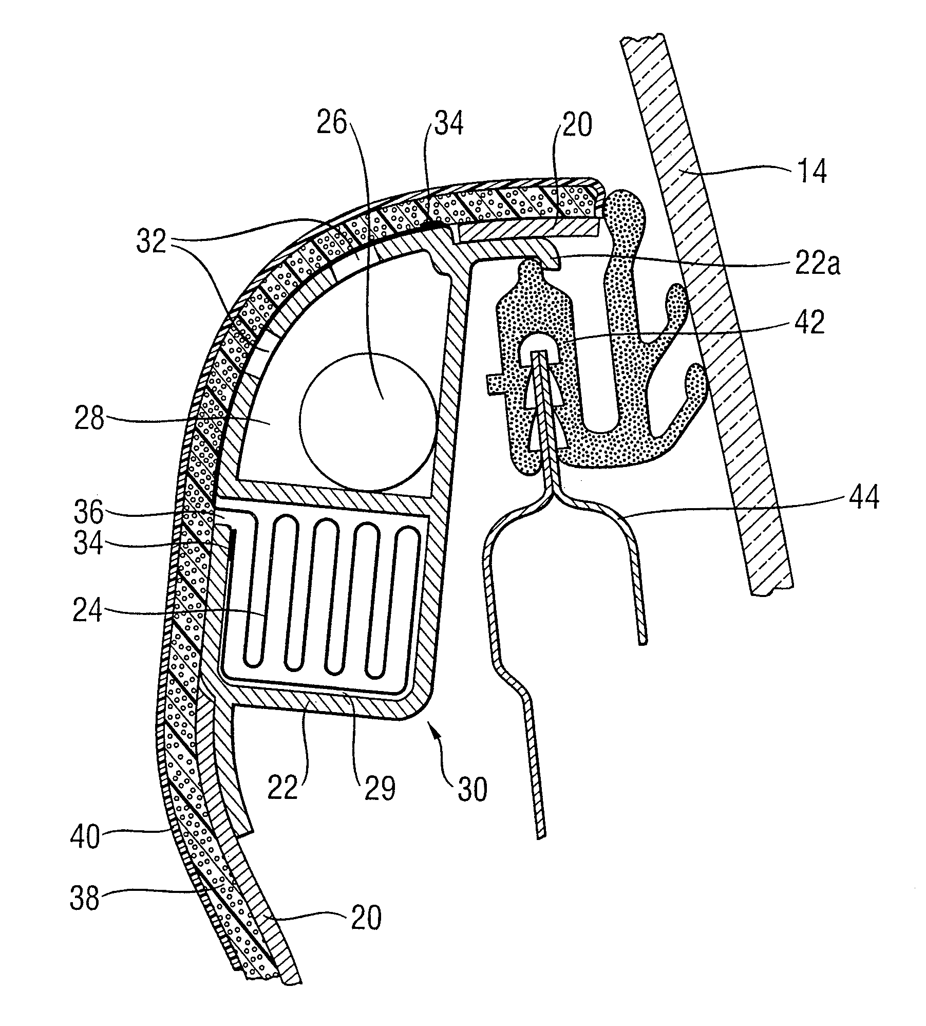 Motor vehicle door trim and method for the manufacture thereof