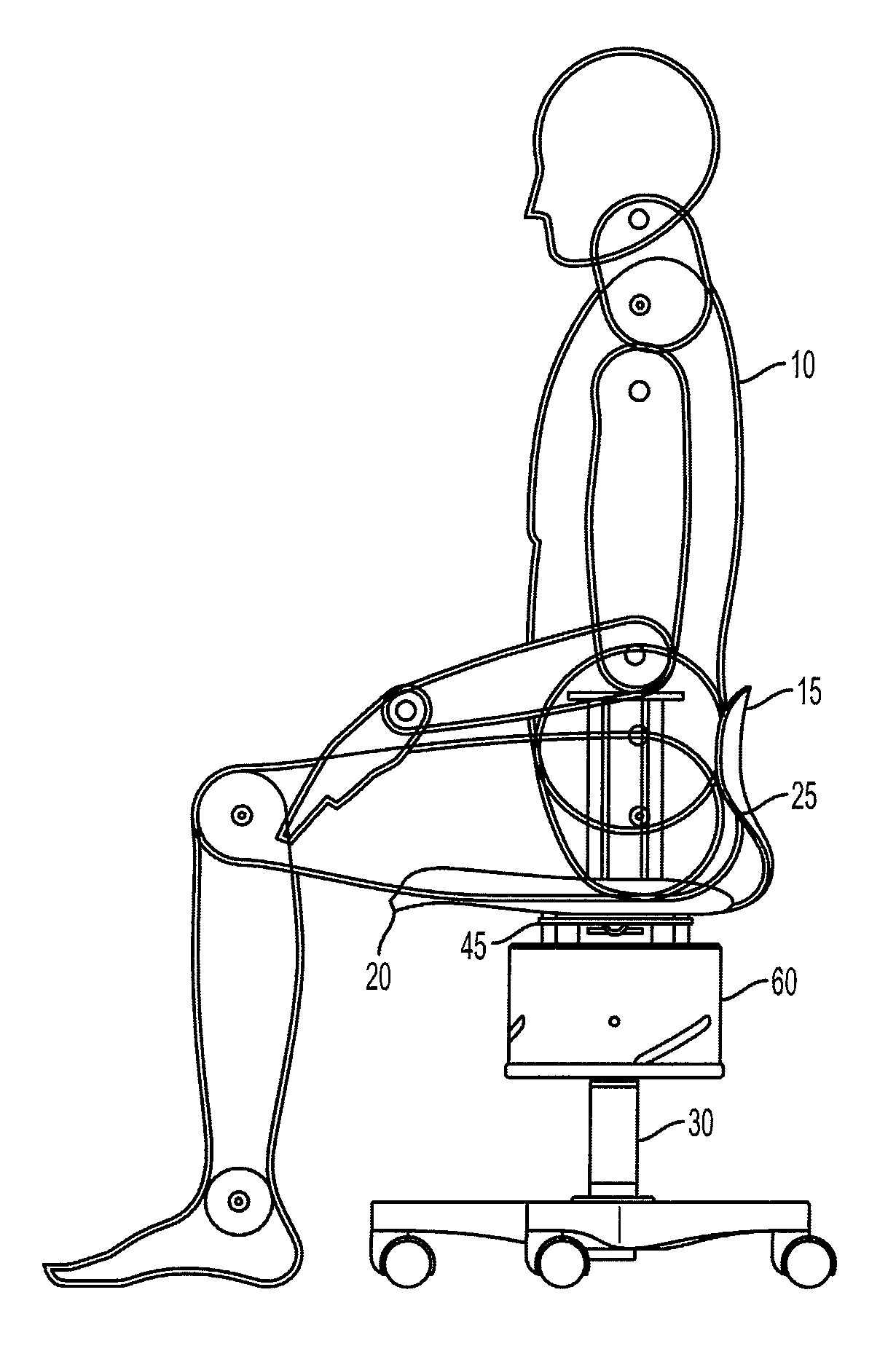 Resistive support mechanism