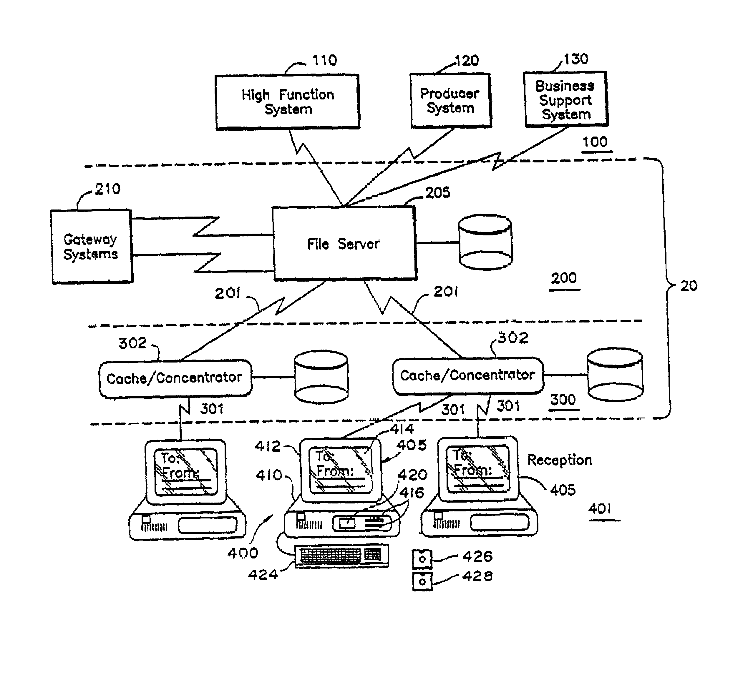 Method for presenting advertising in an interactive service