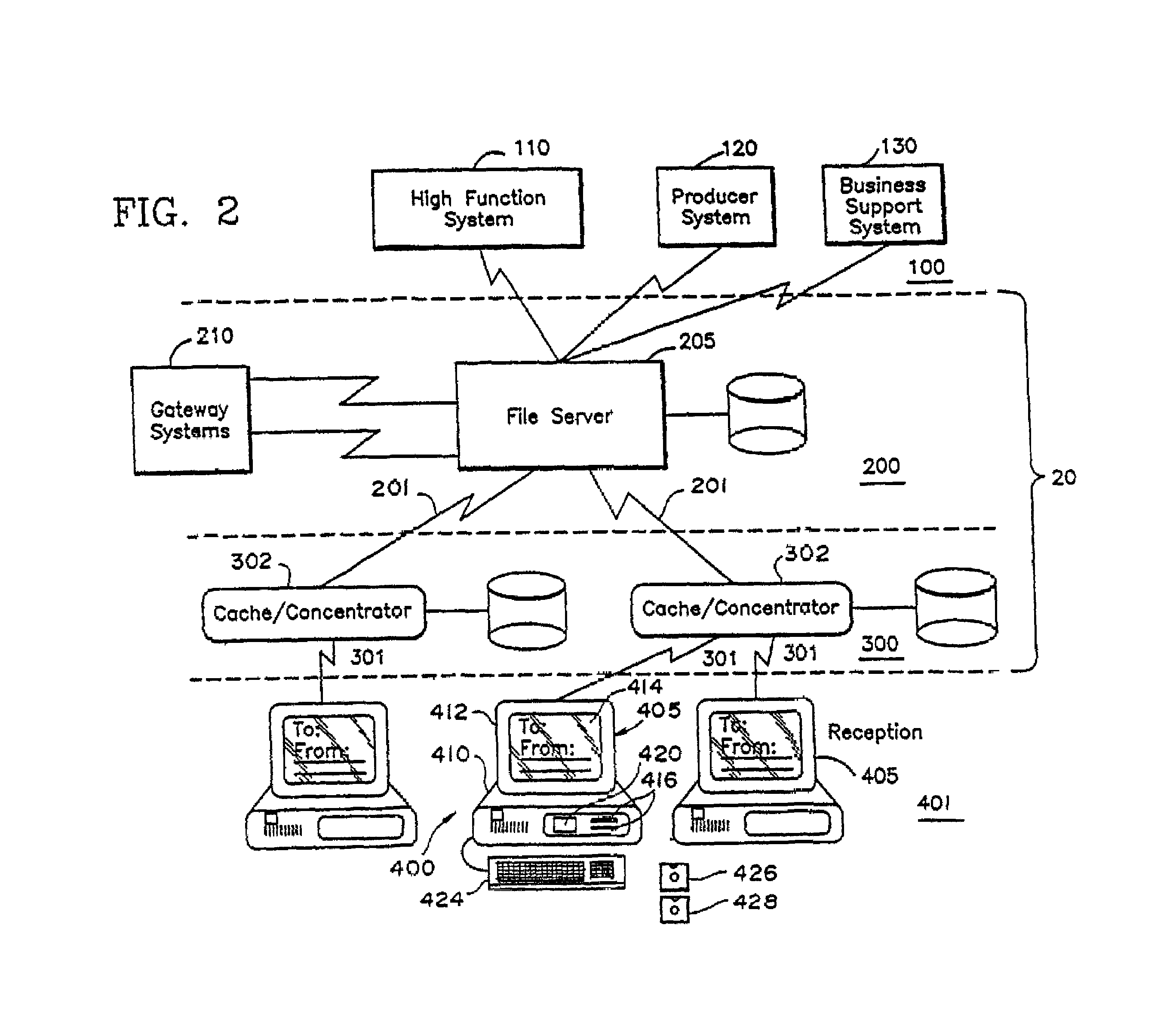 Method for presenting advertising in an interactive service