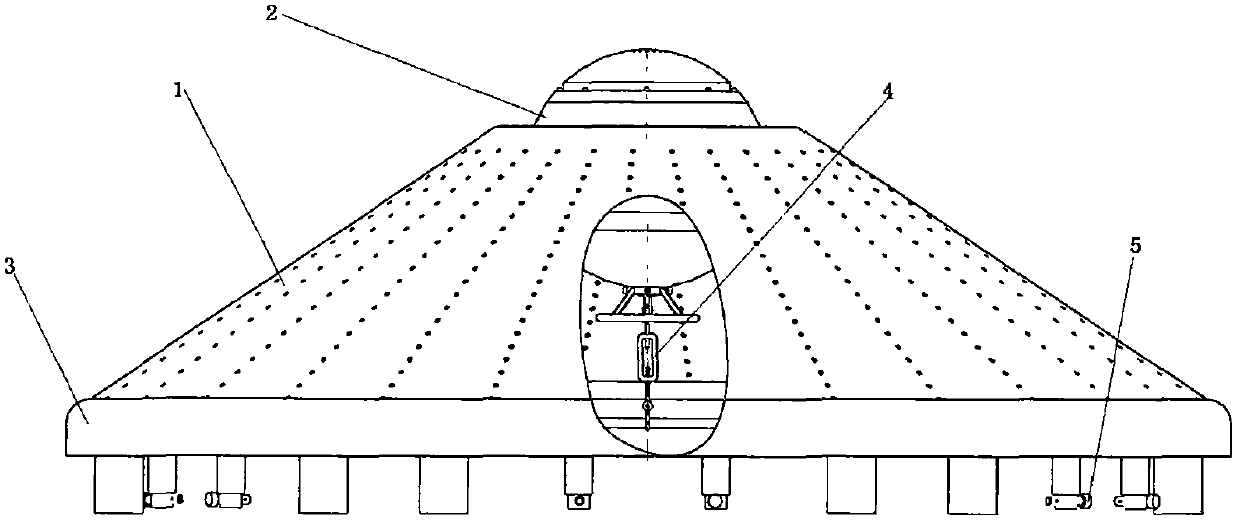 Underwater anti-dragging type fixed detection device