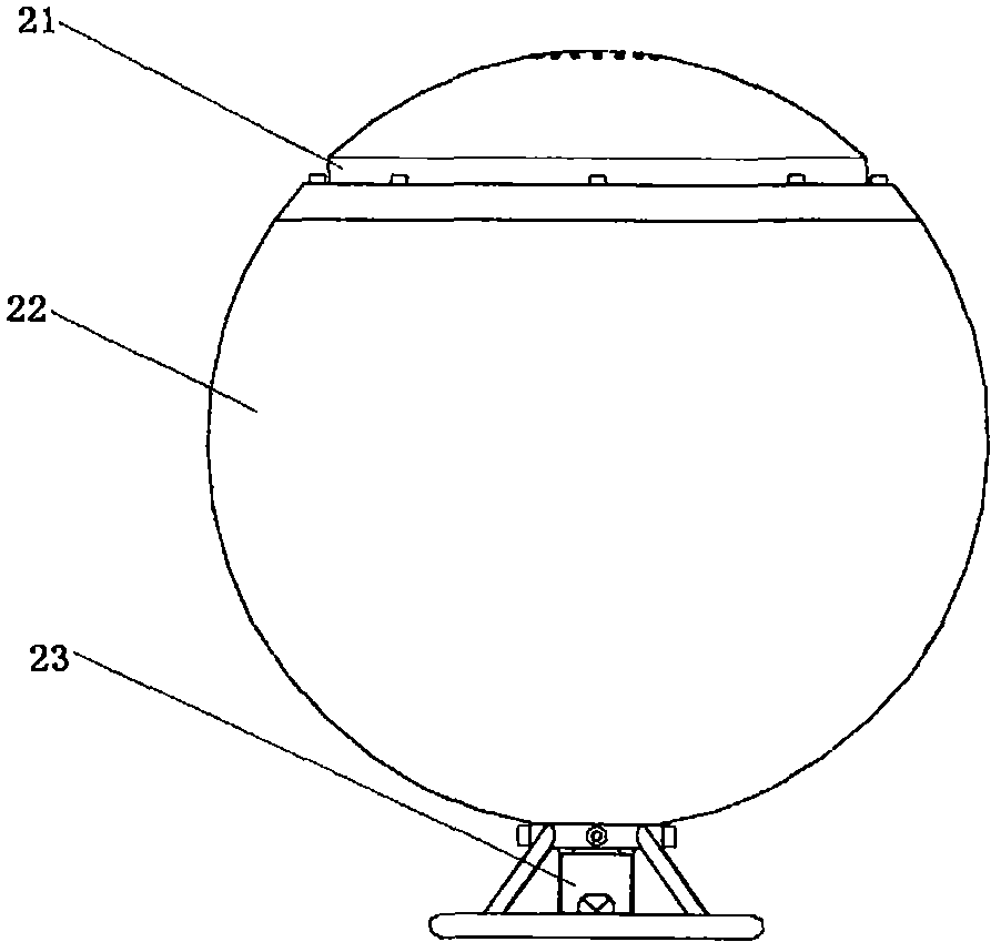 Underwater anti-dragging type fixed detection device