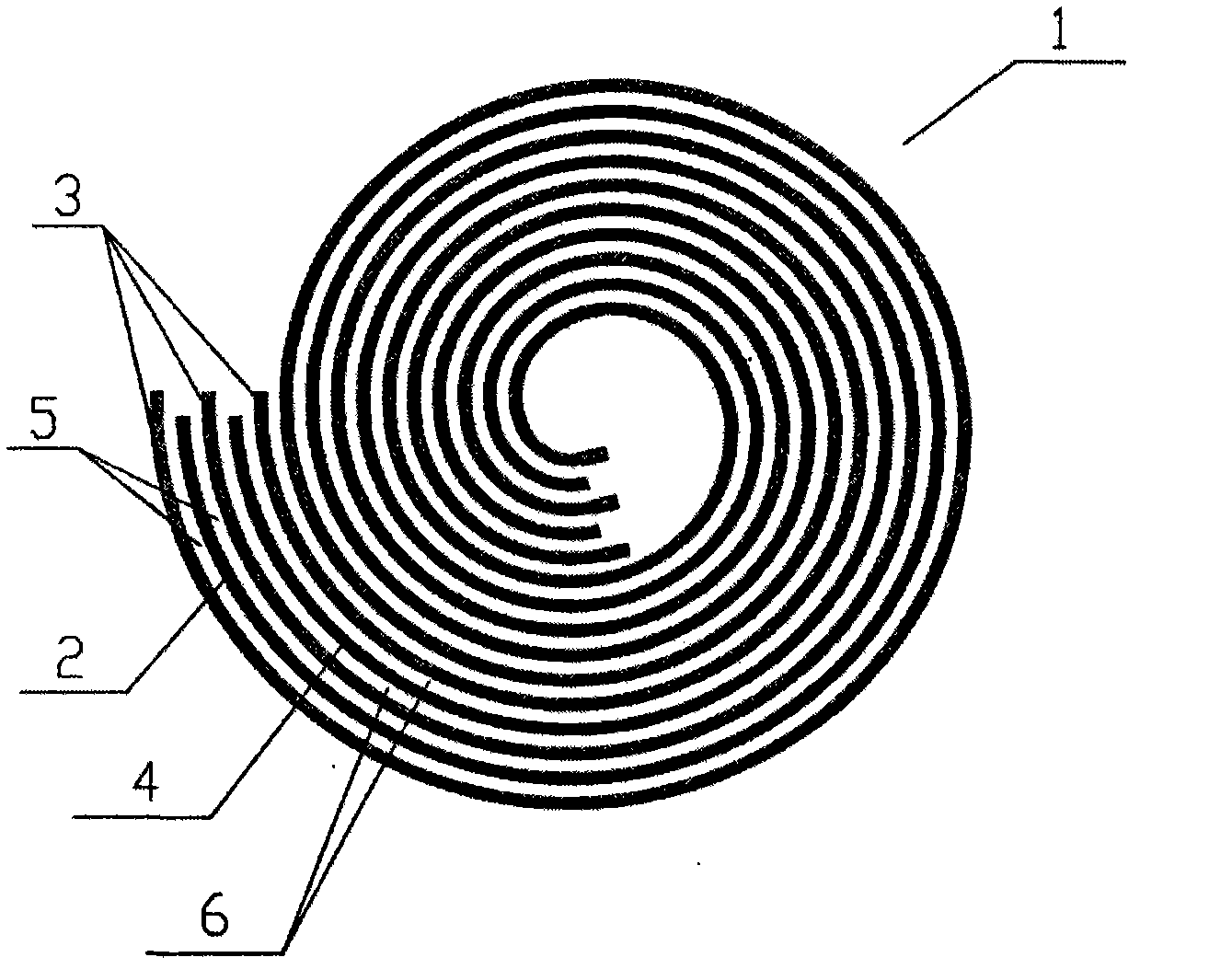 Spiral tubular discharging unit for ozone generator