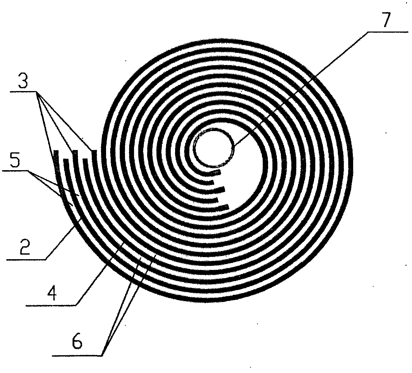 Spiral tubular discharging unit for ozone generator