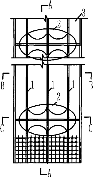 Novel stiffening structure of super-large box-shaped compression member of steel bridge and construction method thereof