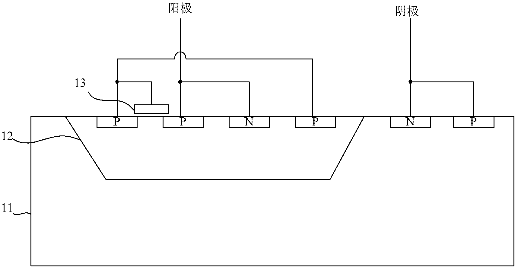 Method for increasing maintaining voltage of electrostatic protective device