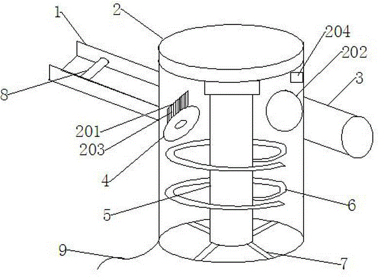 Double-cutter cotton-escape preventing fiber cutting machine