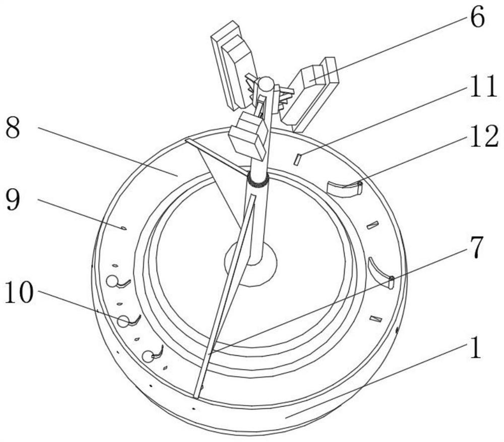 A floating communication base station with self-generating water surface