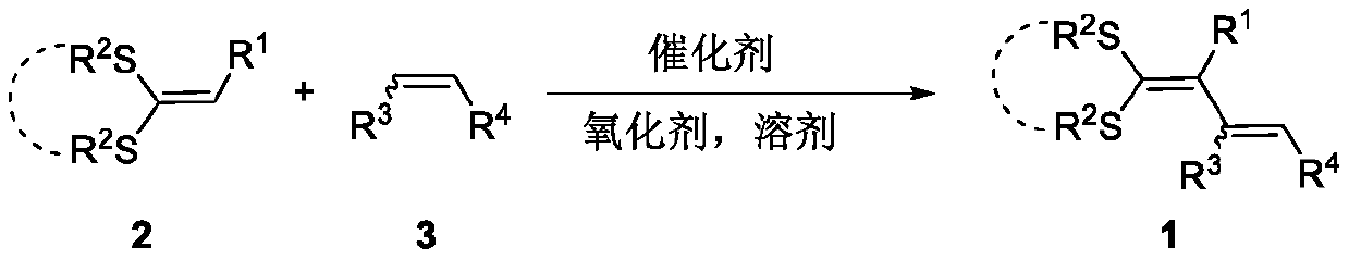 A kind of preparation method of 1,3-dienes