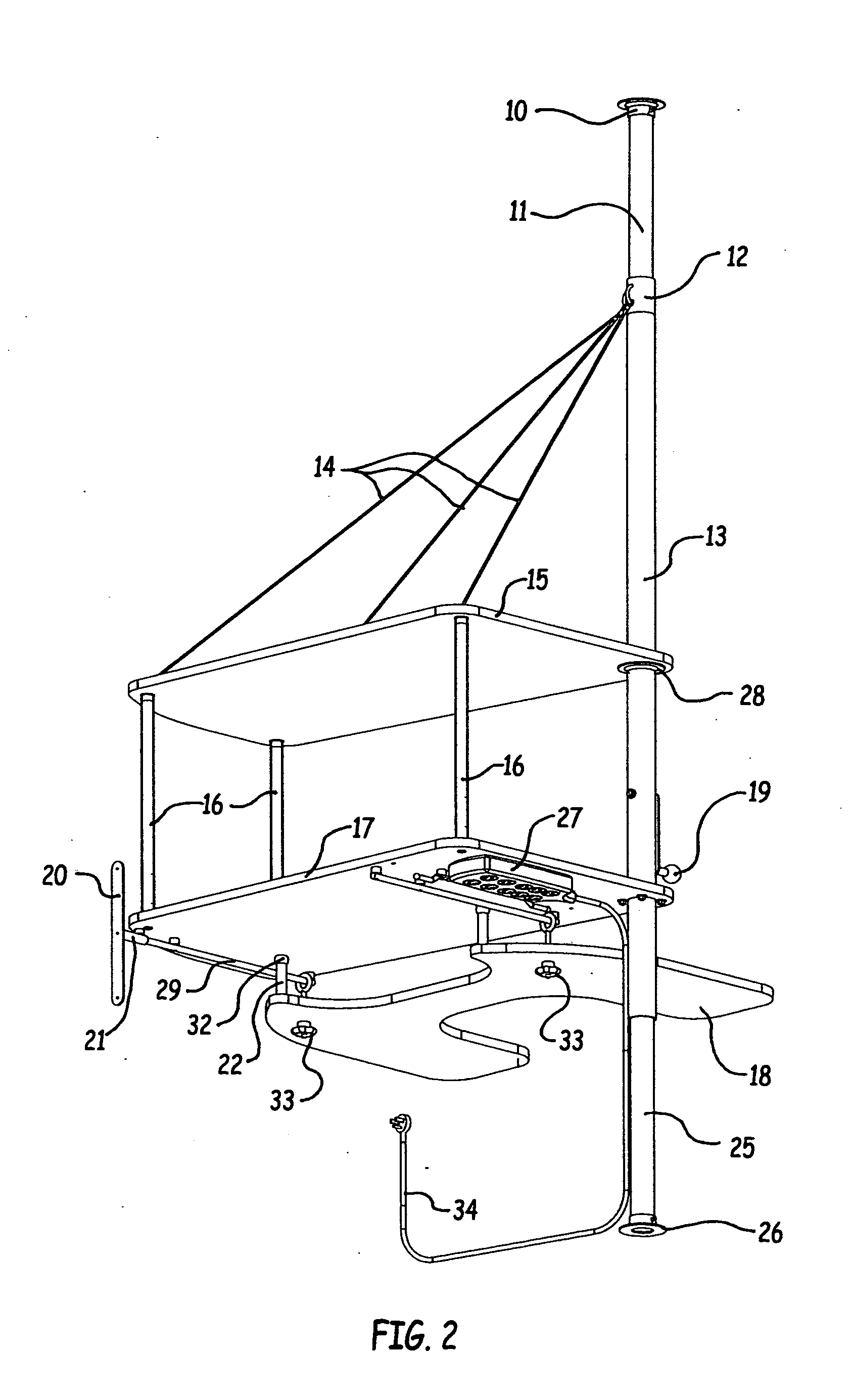 Rotating over-bed computer desk