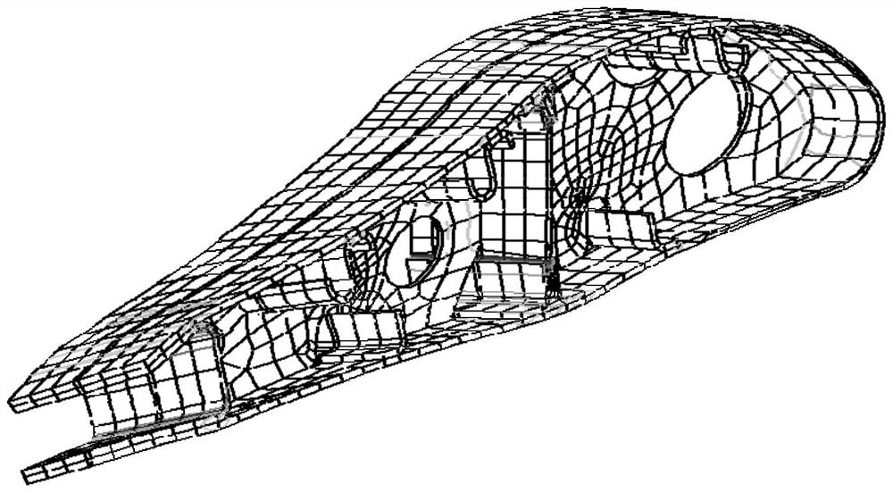 Wing structural mechanics high-fidelity order reduction simulation method, electronic equipment and storage medium