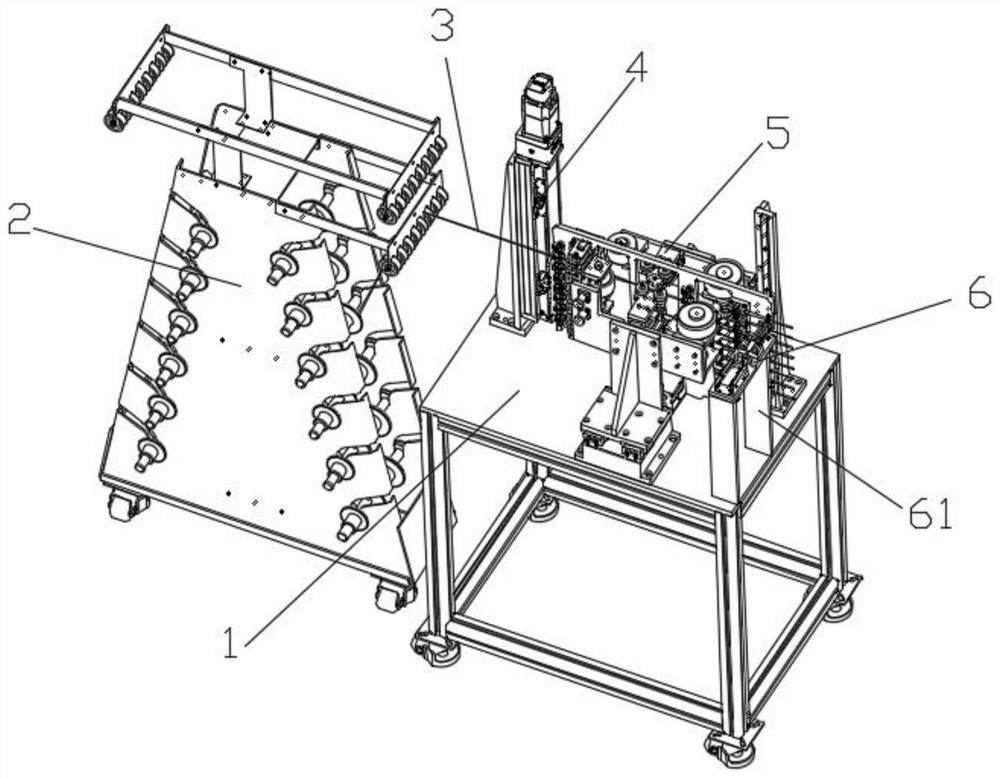 Integrated device suitable for switching, straightening and wire outgoing of various wires