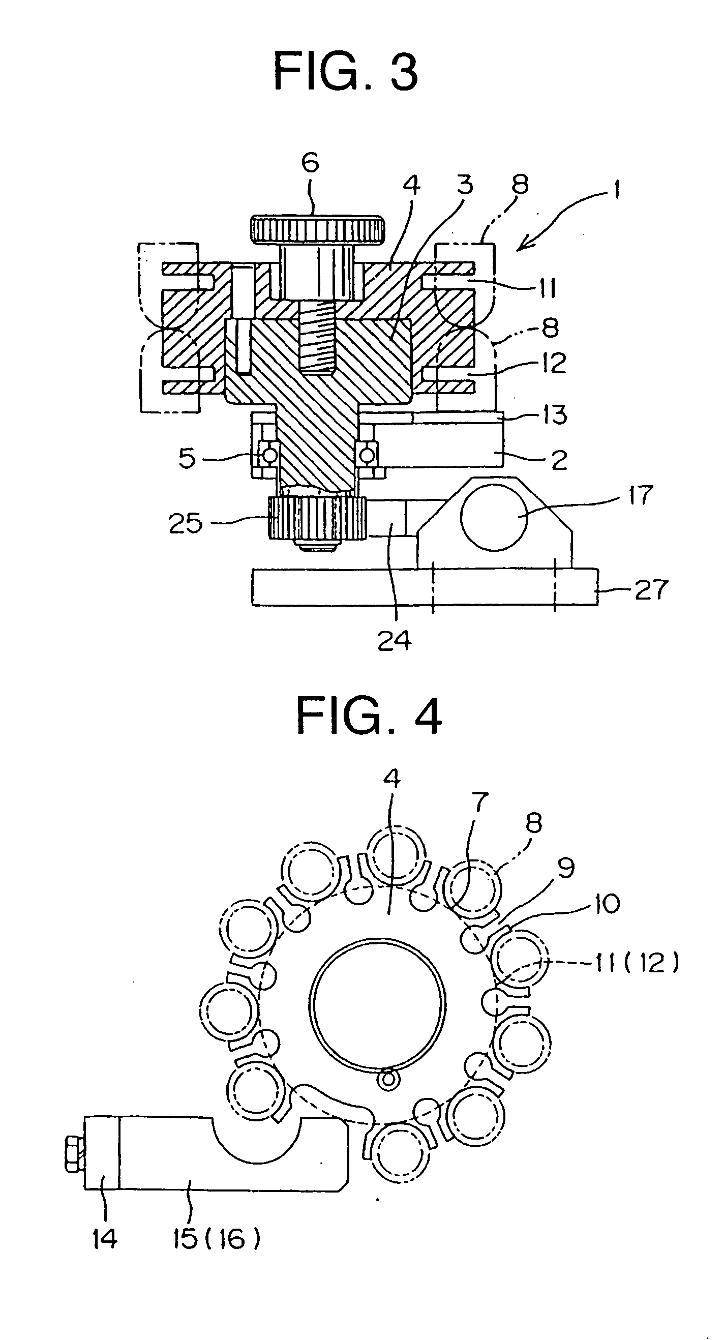 Fixed type electrode tip take-out device