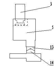 Composite flanging mechanism of stamping die