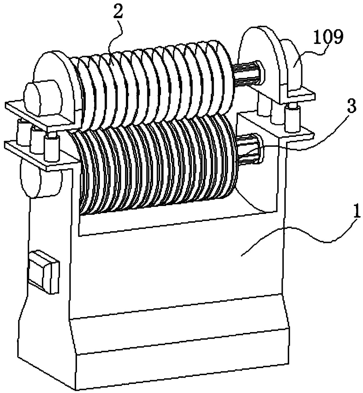 Longitudinal cutting slitting machine