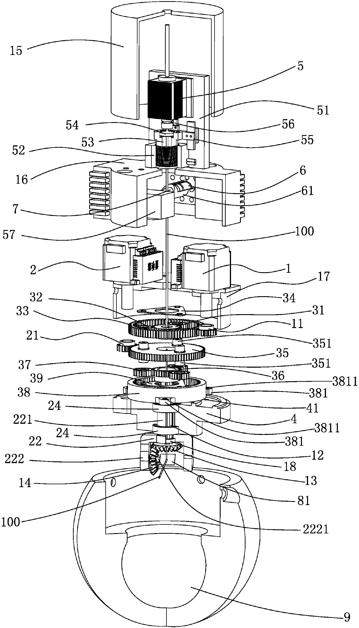 Three-dimensional laser scanning head